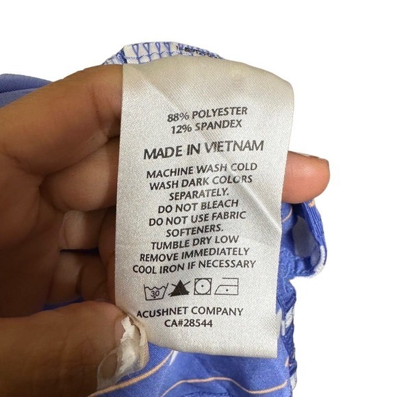 Footjoy Polo Shirt Short Sleeve White Purple Striped Golf Mens‎ Size Large - Picture 5 of 12